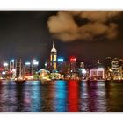 Hongkong, Victoria Bay at Night