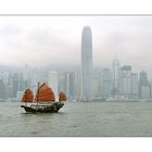 Hongkong, Victoria Bay in Fog