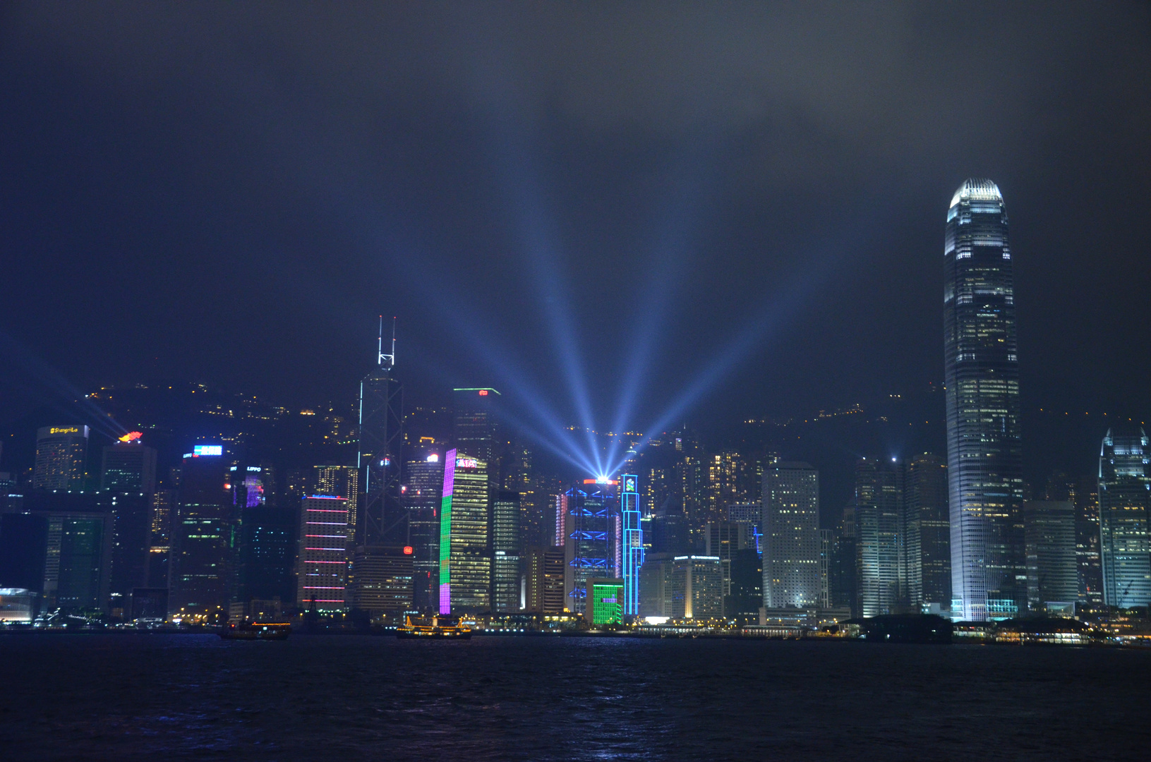 Hongkong's Skyline at Night