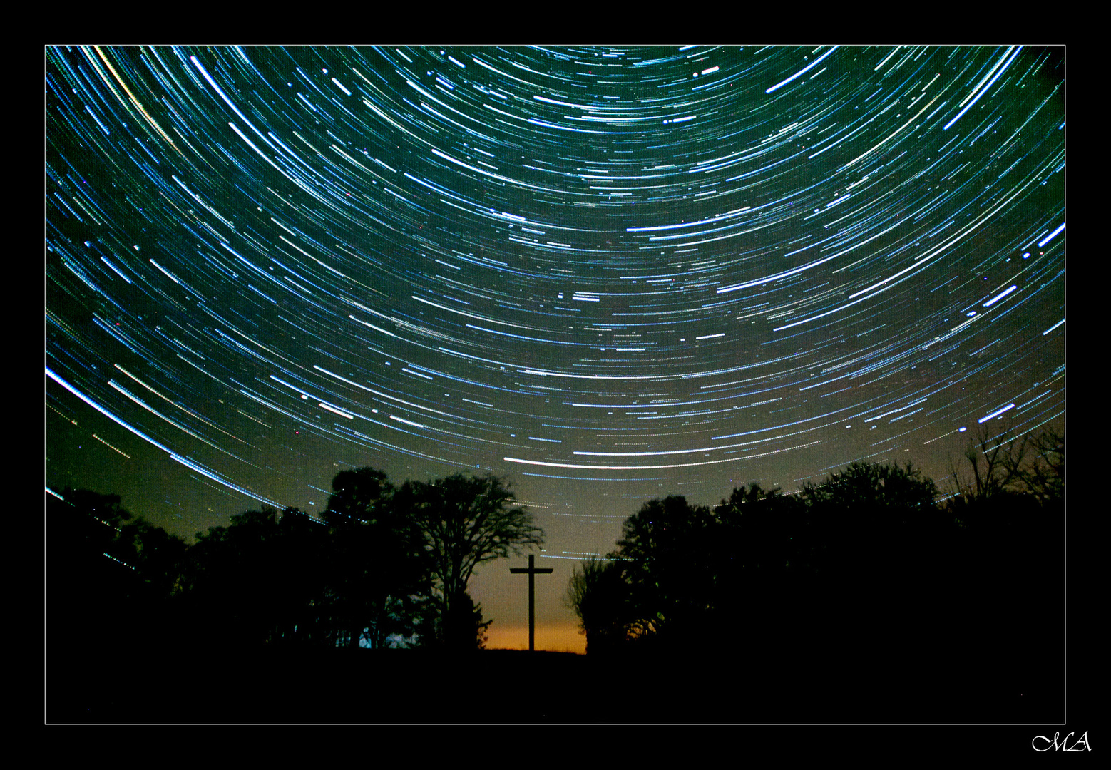 Honhardter Kreuz bei Neumond