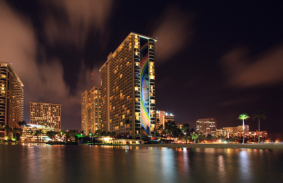 Honolulu at night.