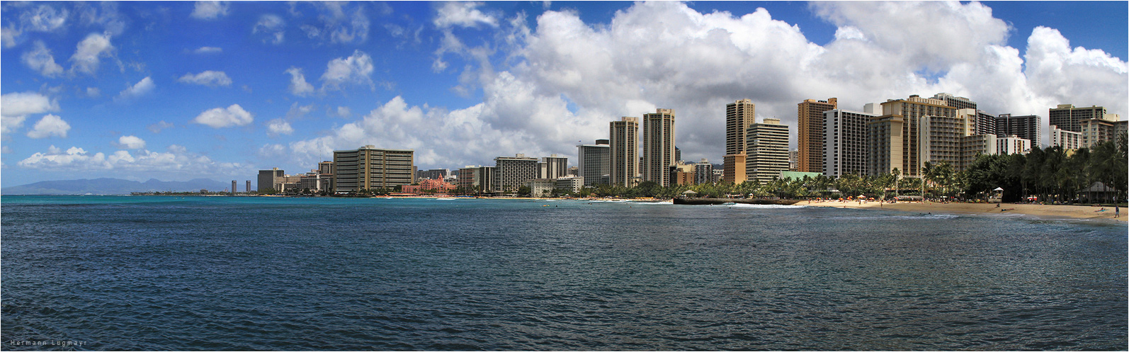 Honolulu mit Waikiki Beach