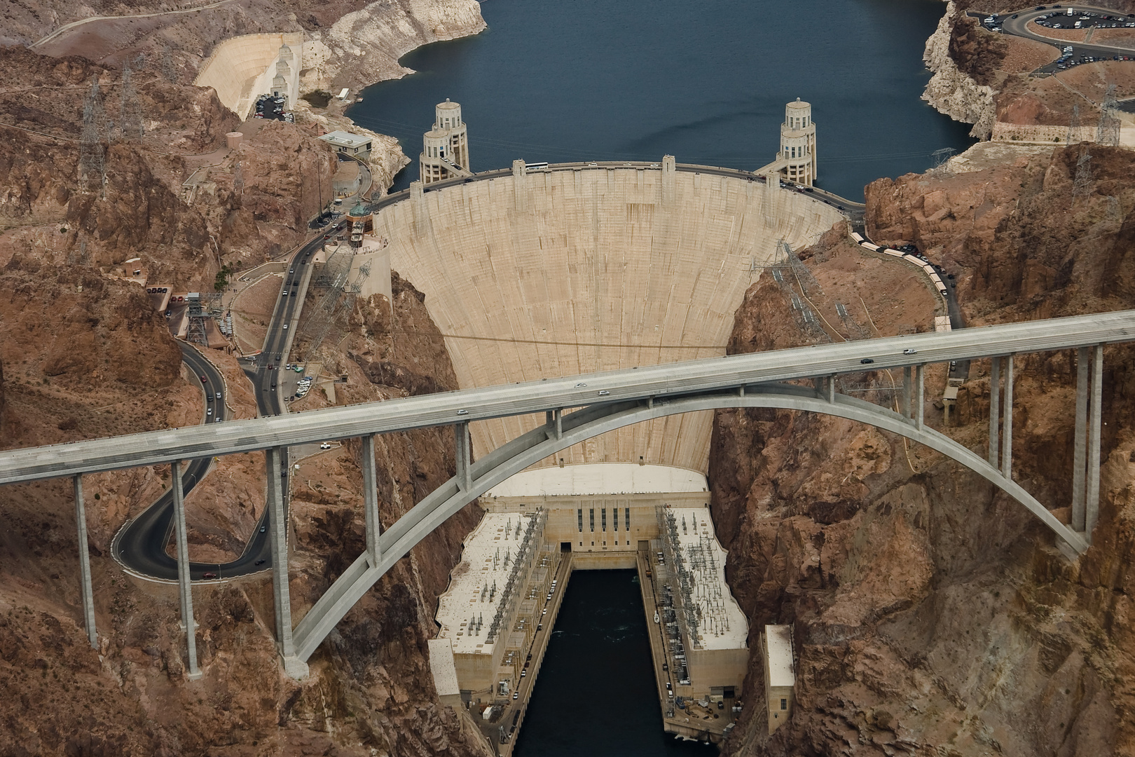 Hoover Dam aus dem Helicopter