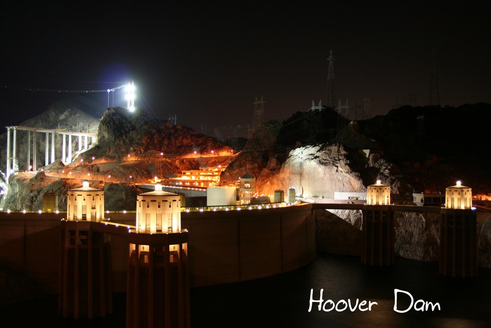 Hoover Dam by night