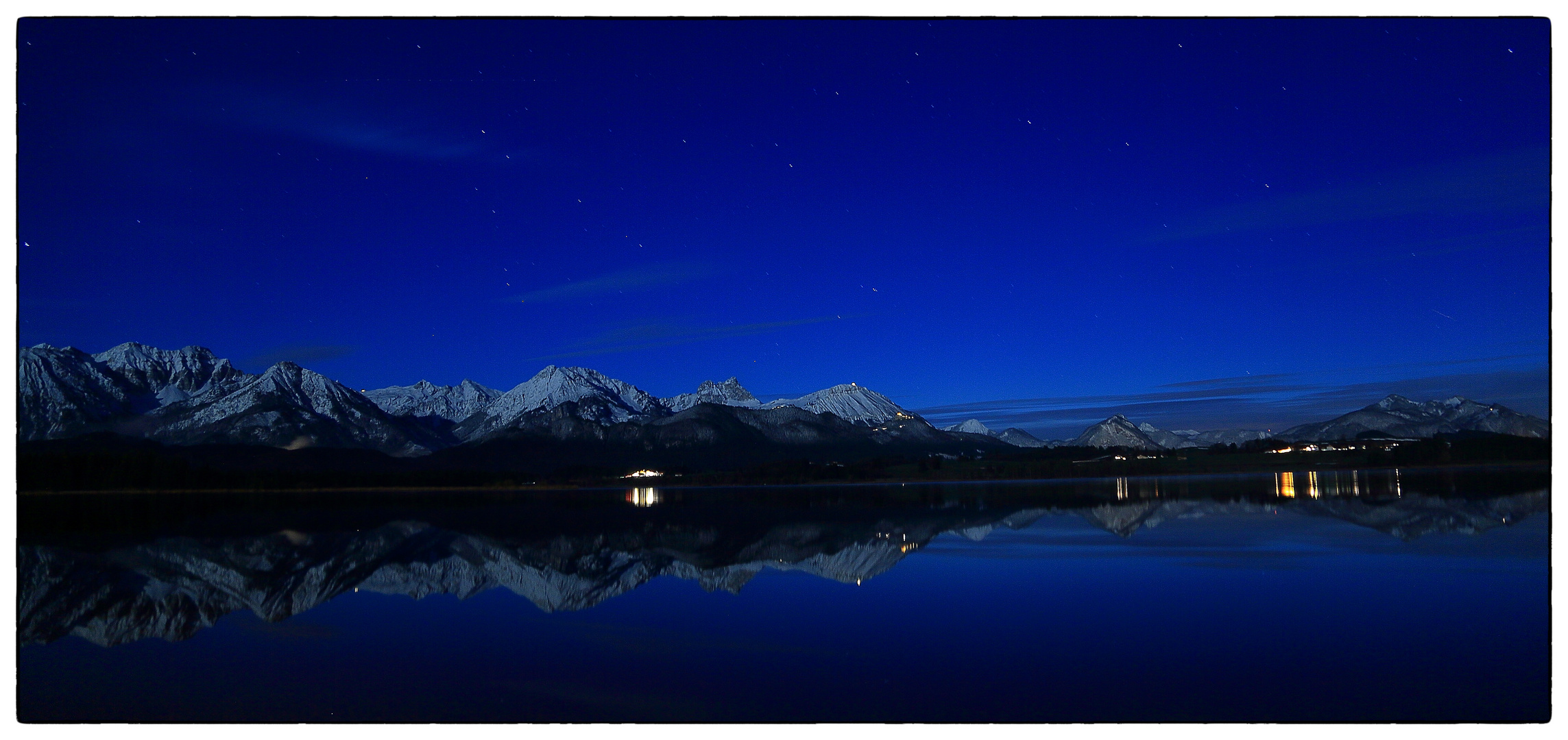 Hopfen am See bei Nacht