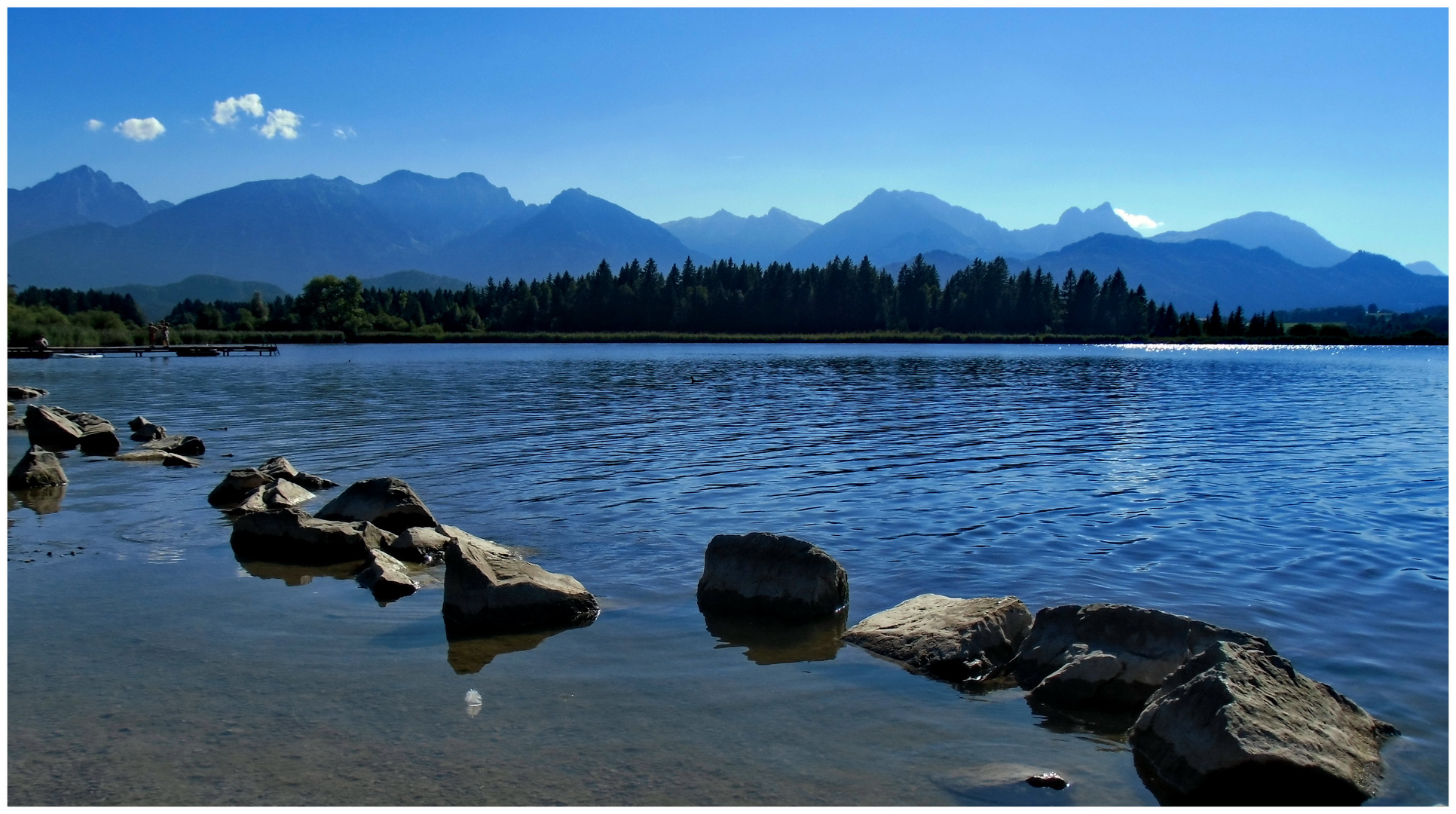 Hopfensee mit Bergblick