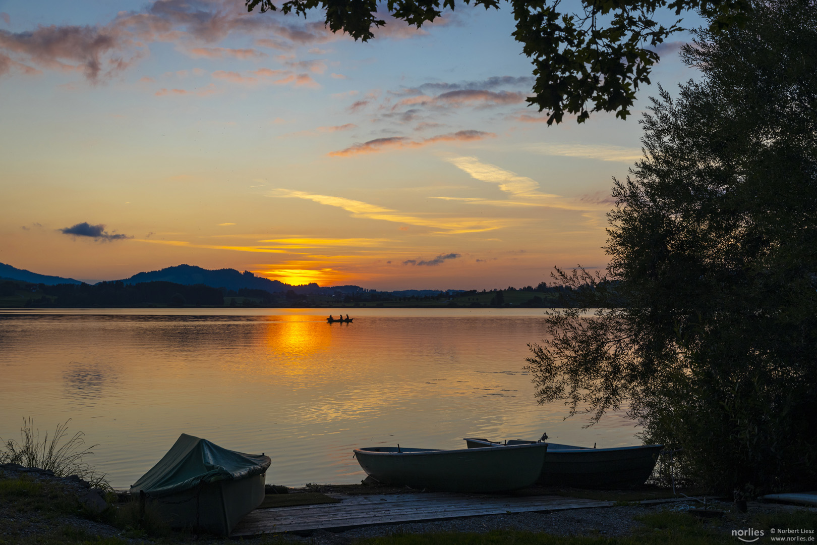 Hopfensee Sonnenuntergang