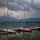 Hopfensee - Spiegelbild mit Wolken