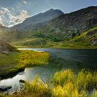 Hopschusee Simplon bei Sonnenuntergang