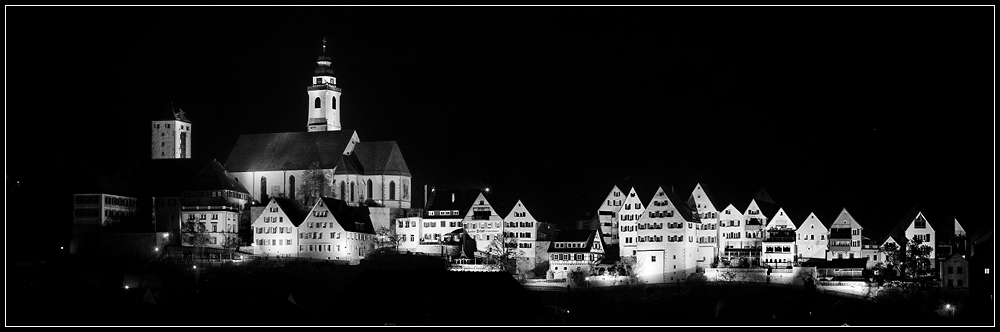 Horb am Neckar bei Nacht