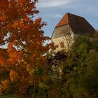 Horkheimer Burg im "Goldenen Oktober"-Kleid