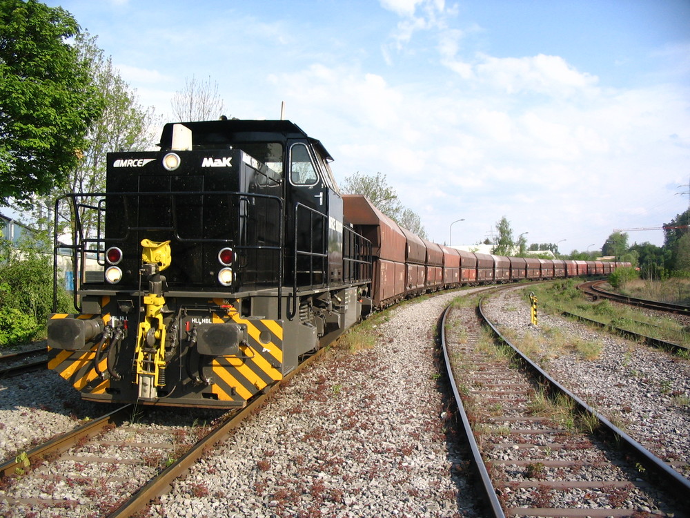 Horlecke Hf. Schwerer langer Güterzug ......!