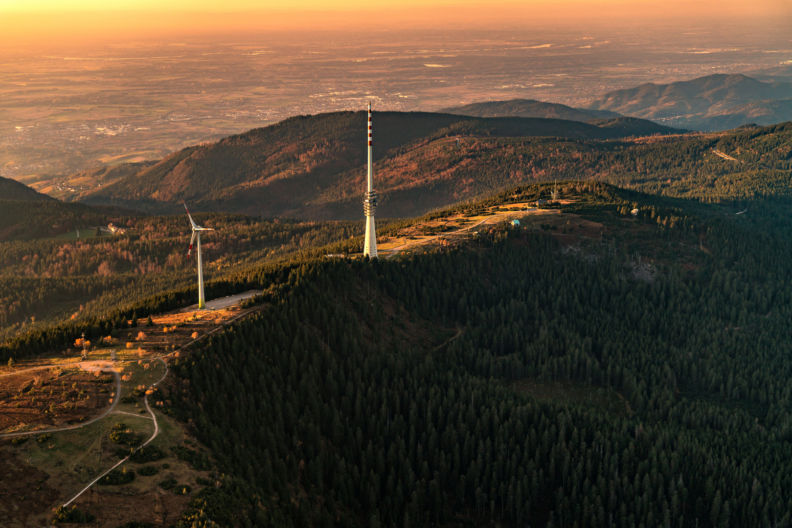 Hornisgrinde im Nordschwarzwald am Abend 