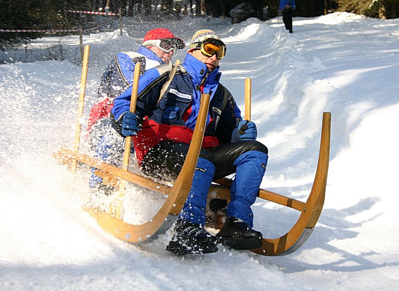 Hornschlittenrennen im Schwarzwald