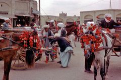 Horse coaches used as taxis