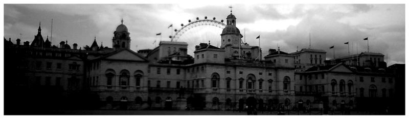 Horse Guards + London Eye