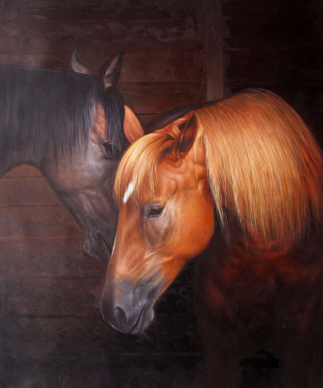 Horse Oil Painting