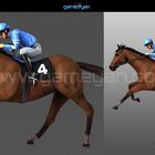 Horse Rider Game Character Modeling