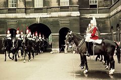 Horseguards in Agfa-Color, London