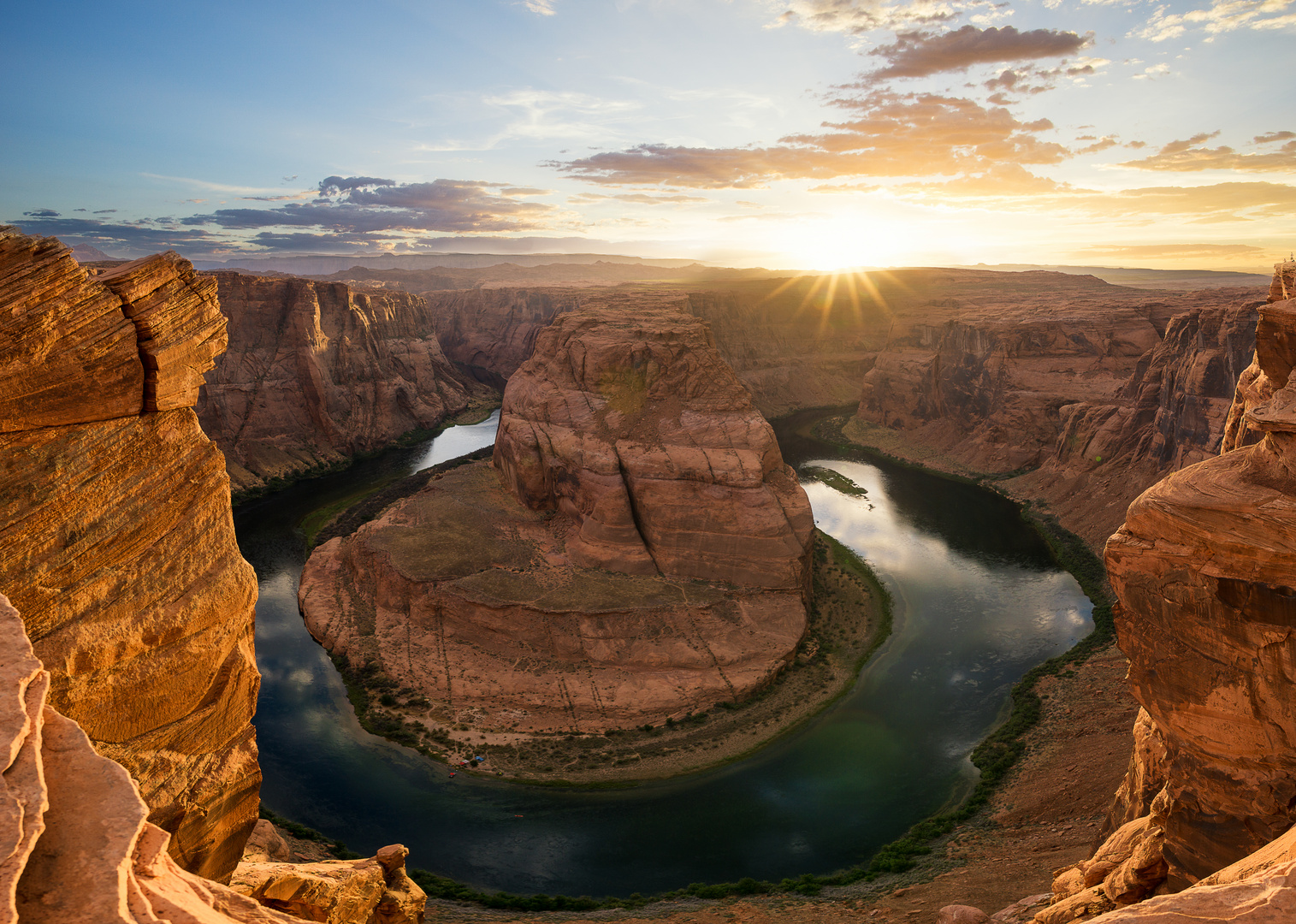 Horseshoe Bend Foto & Bild usa, wolken, panorama Bilder auf