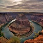 Horseshoe Bend am späten Nachmittag.