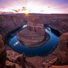 Horseshoe Bend zum Sonnenuntergang