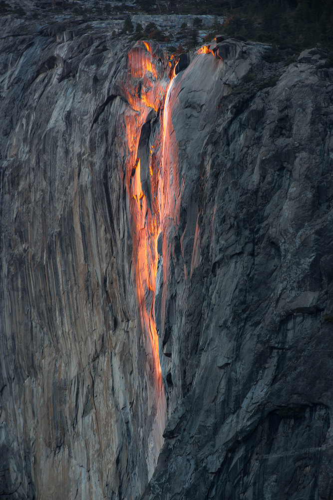 Horseshoe tail falls im Februar