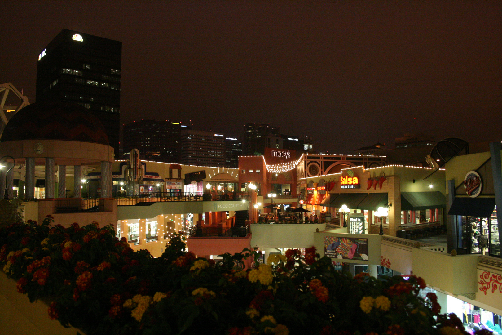 Horton Plaza Shopping Mall by Night 1