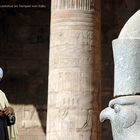 Horusstatue im Tempel von Edfu