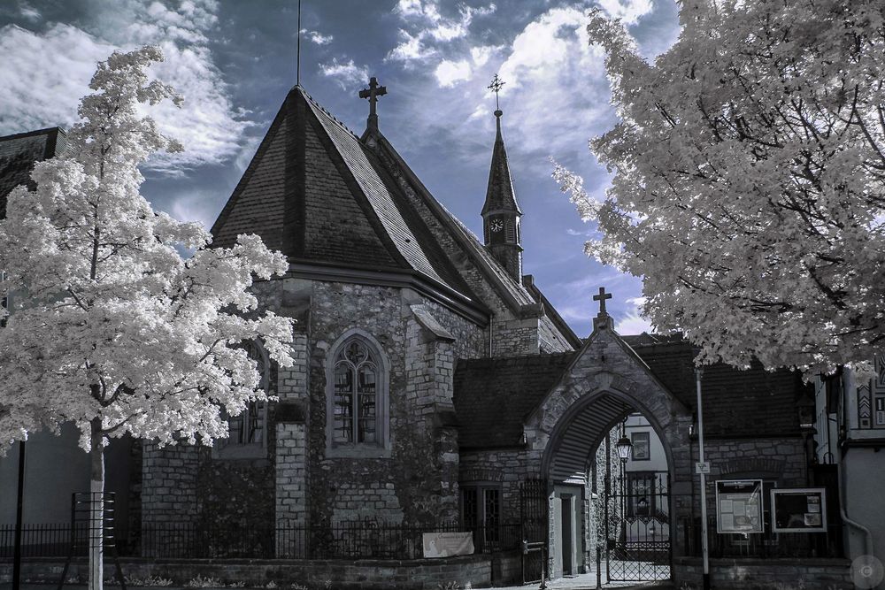 Hospitalskirche St. Joseph Foto & Bild spezial, hessen, infrarot