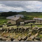 Hot bank Farm and Crag Lough hadrians Wall Northumberland