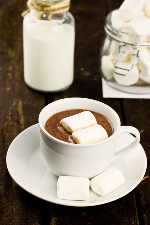 Hot cocoa with marshmallows