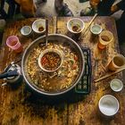 Hot Pot mit Hund