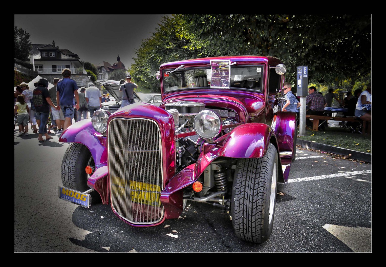 Hot Rod in Aarburg, Schweiz (Route 66).