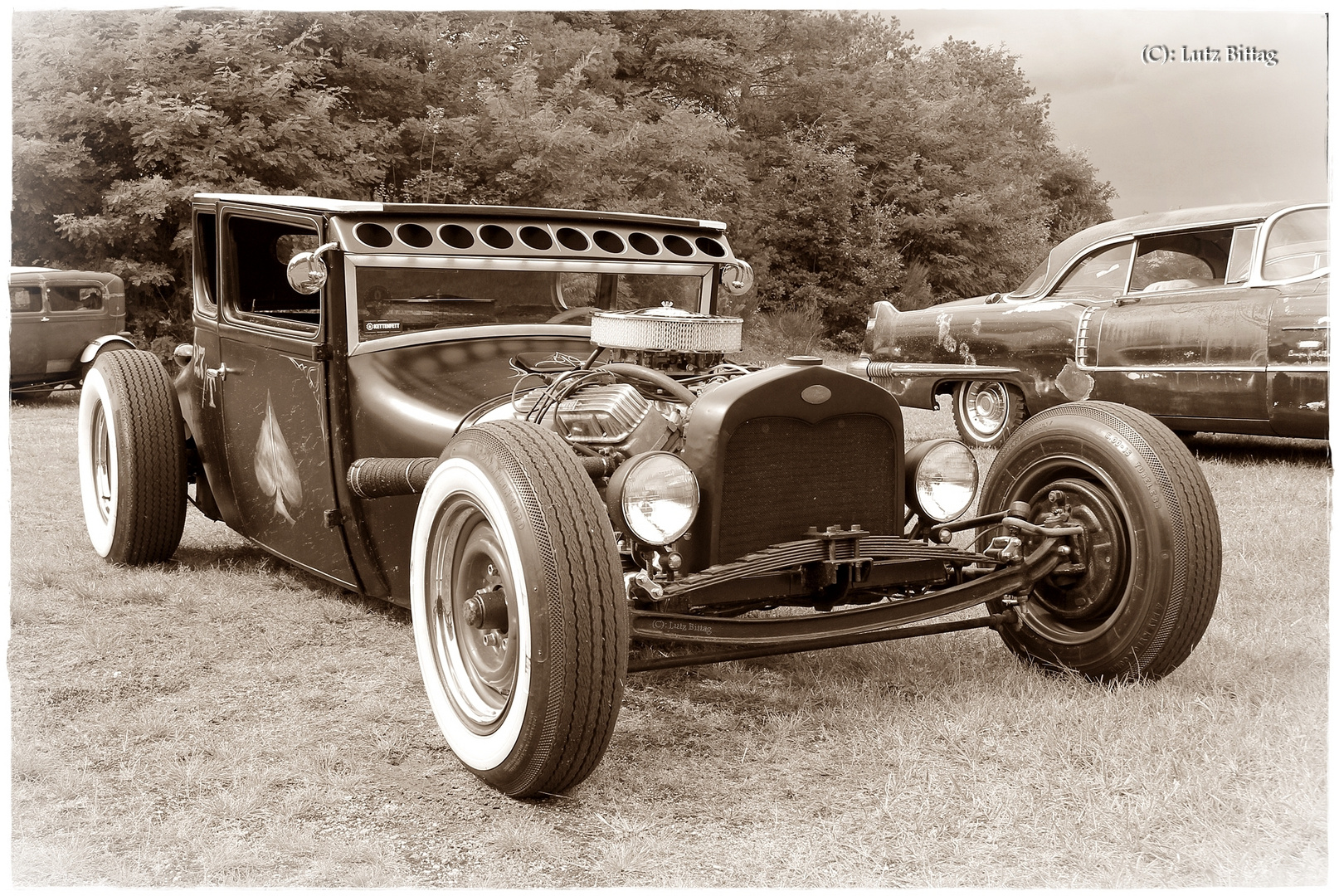 Hot Rod in sepia