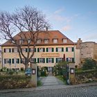 Hotel am Schloss an einem schönen Winterabend