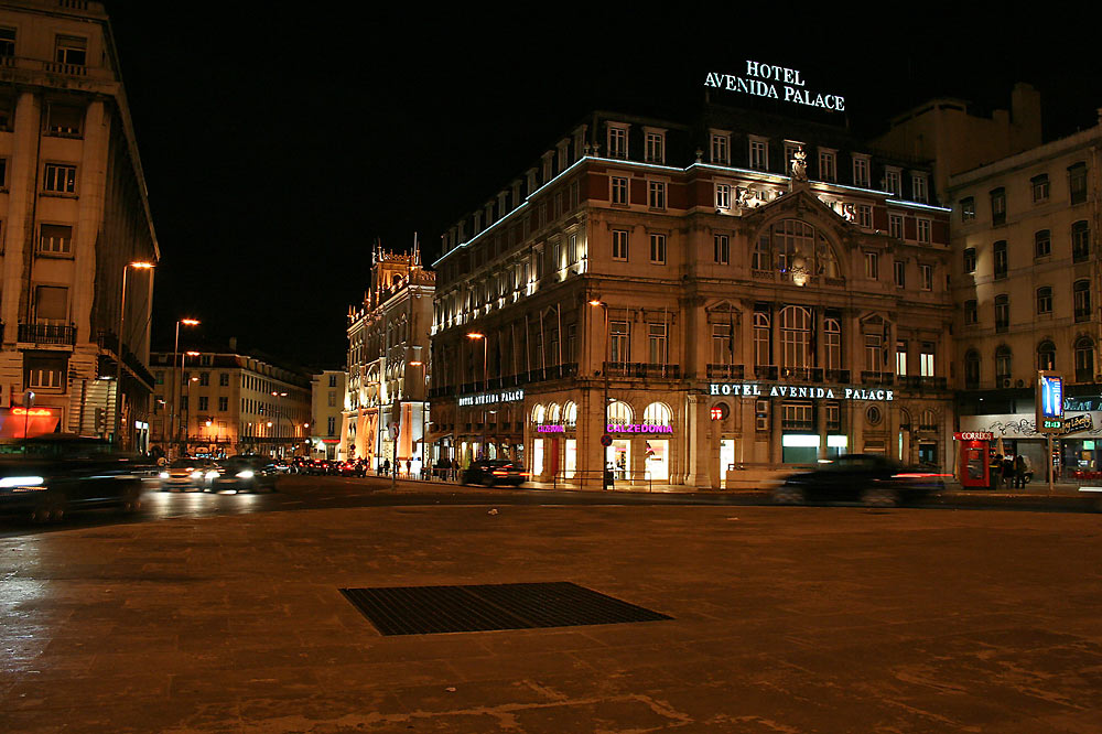 Hotel Avenida Palace (Lissabon) - bei Nacht