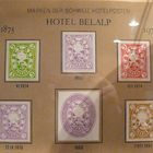 Hotel-Briefmarken Belalp