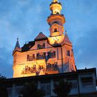 Hotel Gütsch bei Nacht