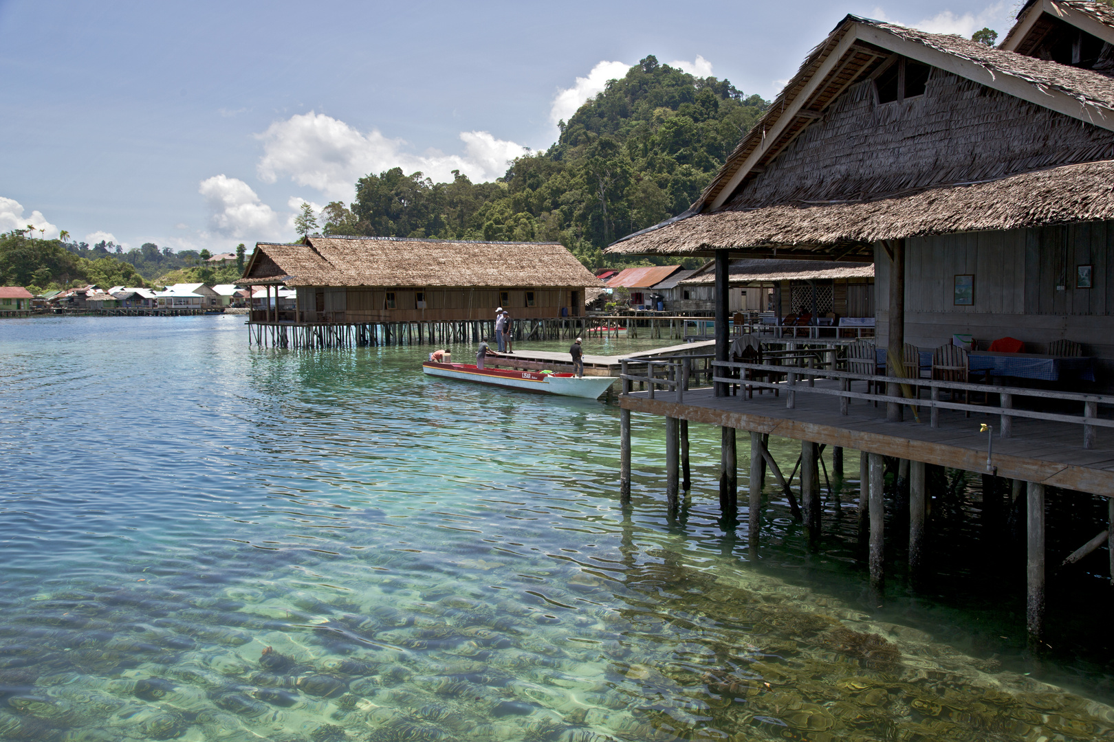 Hotel in Sawai- Molukken/ Indonesien