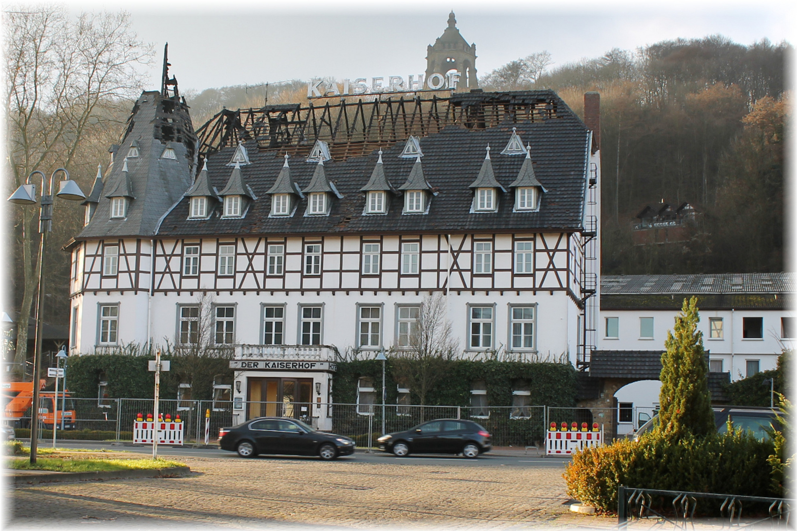 Hotel Kaiserhof Porta Westfalica Großbrand im Dezember 2011