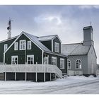 Hotel und Kirche in Stykkishólmur