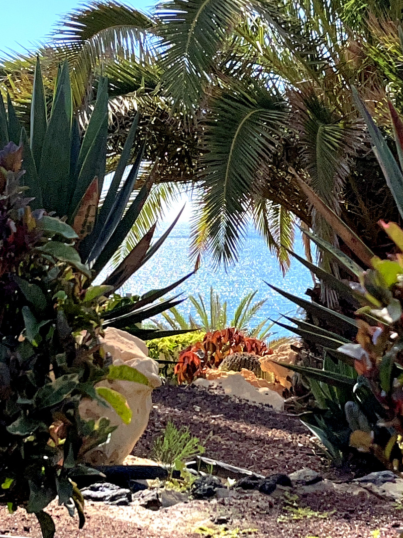 Hotelanlage mit Blick zum Meer