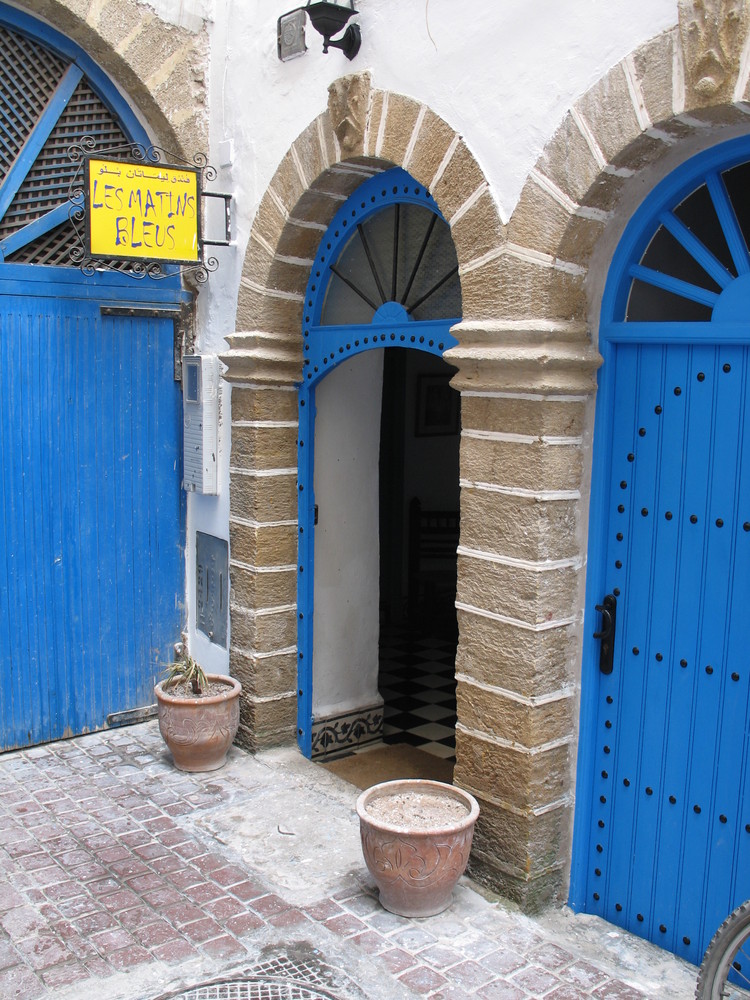 Hoteleingang in Essaouira/Marokko