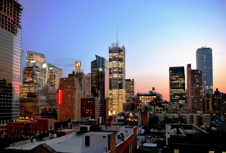 Hotelfensterblick - W 48th St, Manhattan, New York