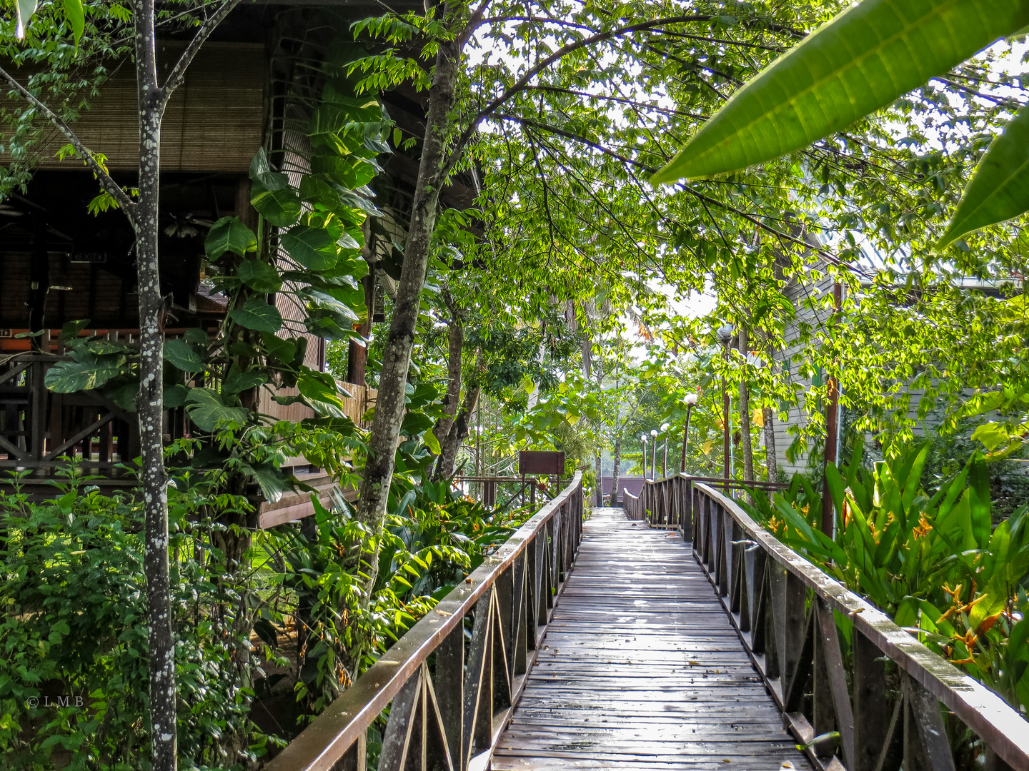 Hotelflur auf Borneo