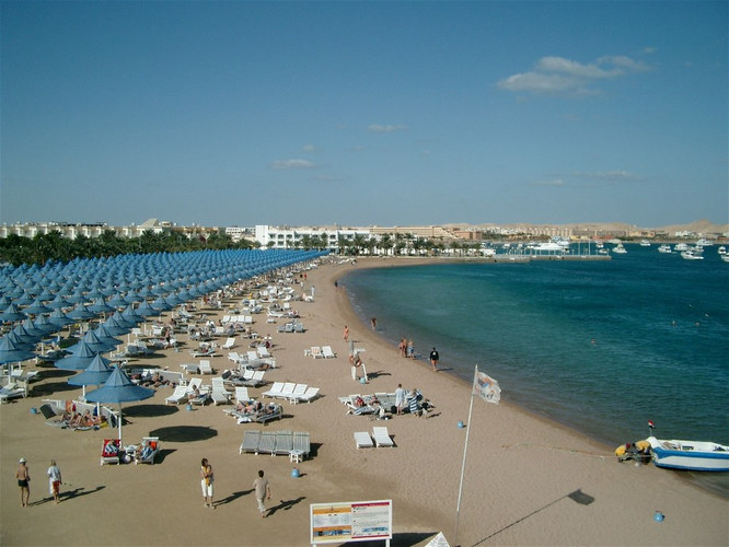 Hotelstrand in Hurghada