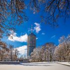 Hotelturm im Licht