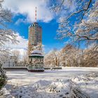 Hotelturm im Winter