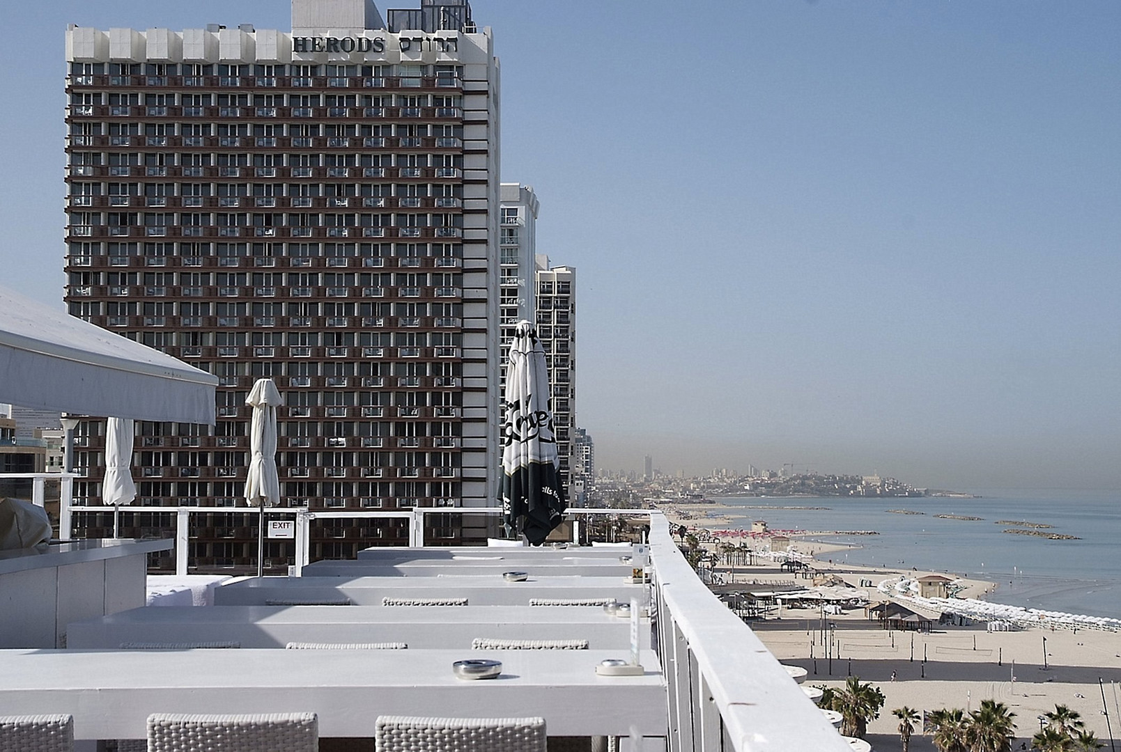 Hotelzeile am Strand von Tel-Aviv(Israel)